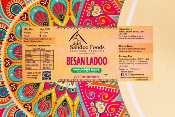 Traditional Besan Laddoo Sandee Foods - Rich and Nutty Indian sweet