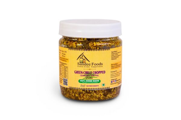 Green Chilli Chopped Pickle - Authentic Indian Achaar with Spicy Kick