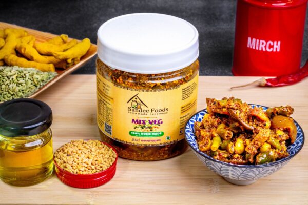 Classic Mix Veg Pickle Sandee Foods - Mix Variety of Spiced Vegetables