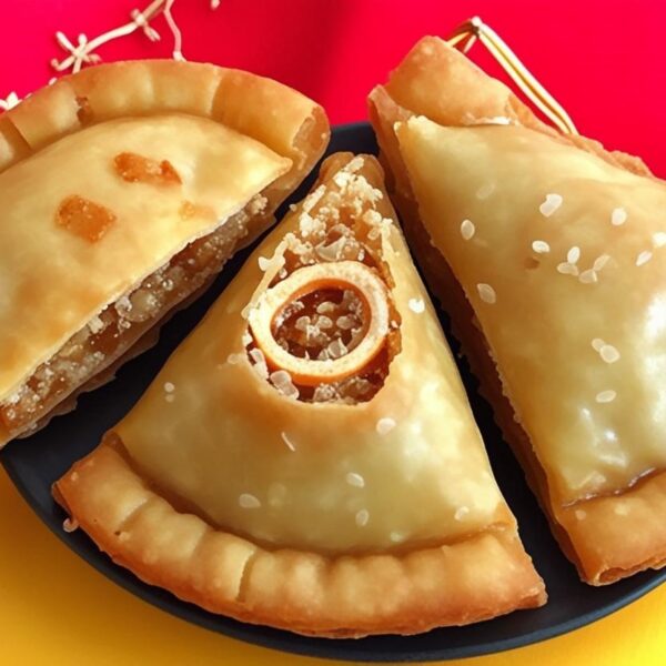 Pure Desi Ghee Gujiyas- Traditional Indian Sweet Pastry